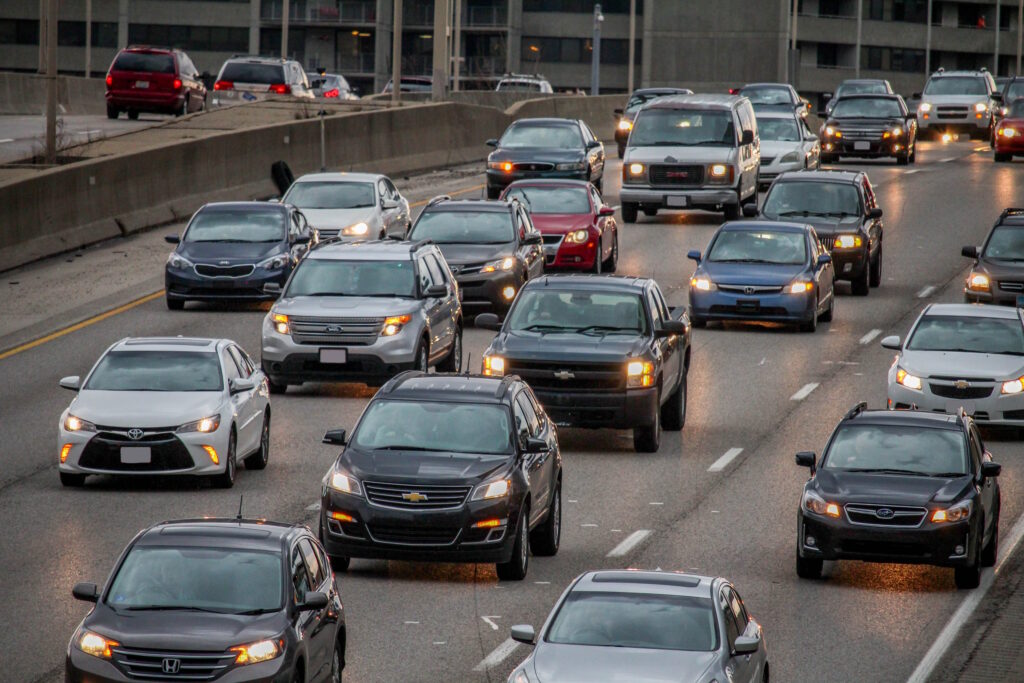 Photo of a busy motorway